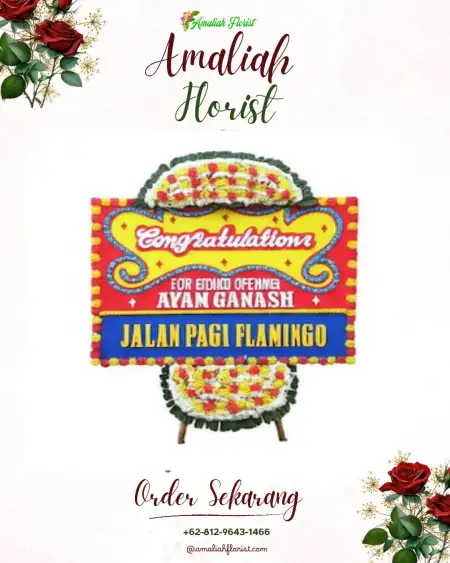 Sewa Papan Bunga Ayip