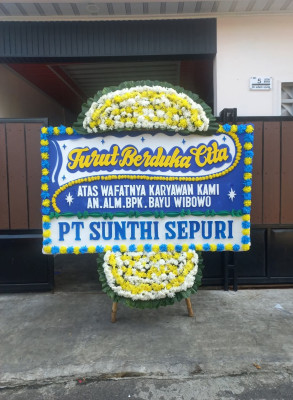 Papan Bunga Duka di Ayip